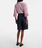 'S Max Mara Quadro denim Bermuda shorts