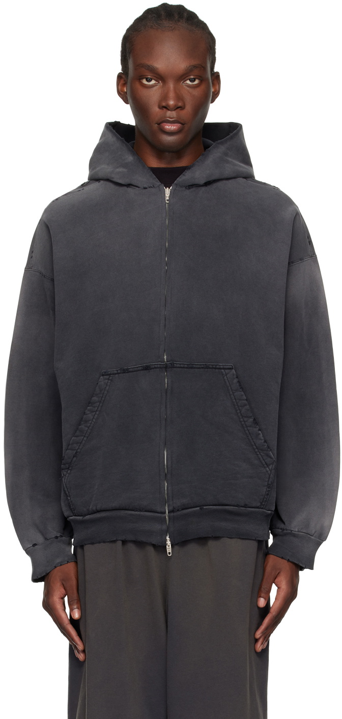 25SS new/BALENCIAGA インコグニートフーディー Hoodie Gray Balenciaga - Incognito Oversized Layered Stretch-Cotton
