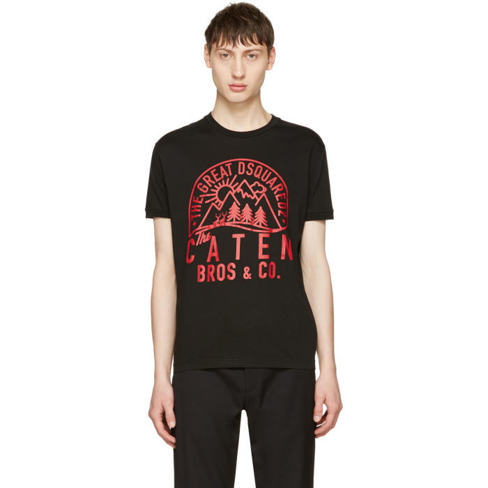 Photo: Dsquared2 Black Chic Dan The Great Dsquared2 T-Shirt