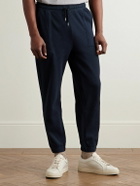 Paul Smith - Tapered Logo-Embroidered Waffle-Knit Cotton-Blend Sweatpants - Blue