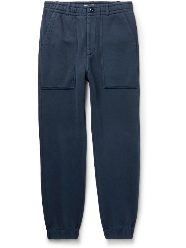 Photo: Alex Mill - Field Tapered Cotton-Jersey Sweatpants - Blue