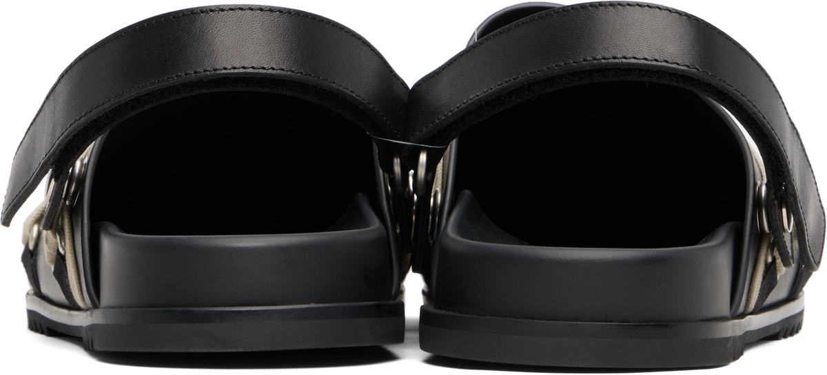 【関税込み】Rick Owens ブラック Concordians Granola ミュール Rick Owens Black Concordians Megalace Granola Mules Rick Owens