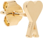 AMI Paris Gold Brass Ami de Coeur Single Stud Earring
