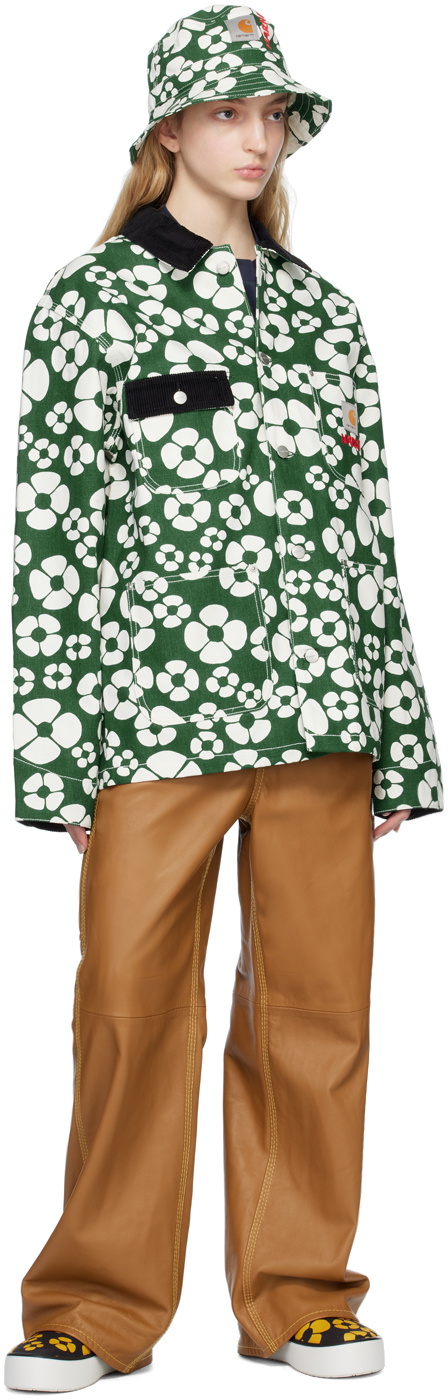 Marni Green Carhartt WIP Edition Floral Jacket Marni