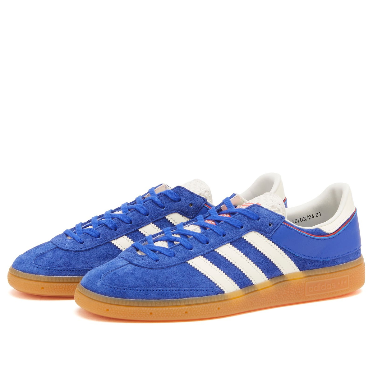 BIGSALE！！adidas HANDBALL SPZL 23.0 Adidas SPZL Handball Cup in Semi Lucid Blue/Cream White/Gum adidas