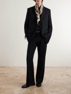 Burberry - Logo-Print Checked Silk-Twill Scarf