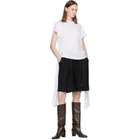 TOTEME White Tie-Waist Jersey T-shirt