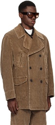 OUR LEGACY Brown Cropped Trench Coat