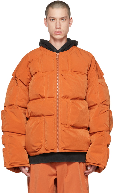 Photo: A. A. Spectrum Orange Wadrian Down Jacket