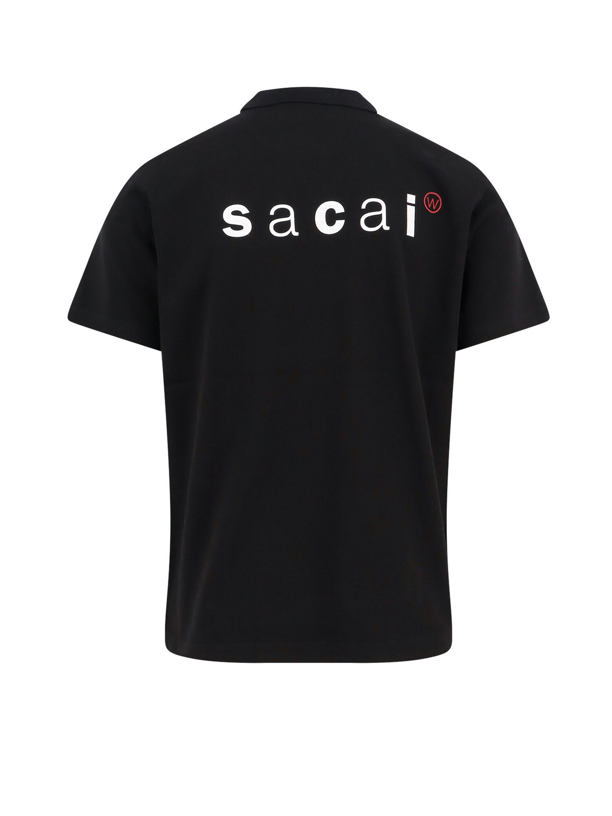 Sacai Cotton T-shirt With Logo On The Back Sacai