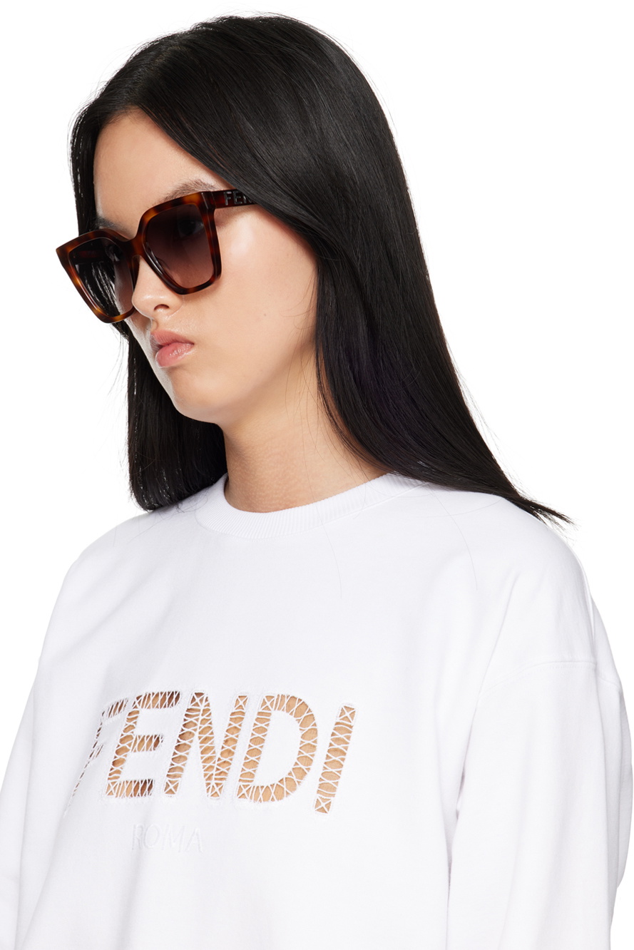 Fendi Tortoiseshell Square Sunglasses Fendi display picture 2