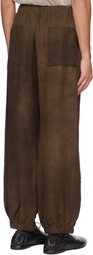 Aviva Jifei Xue Brown Drawstring Lounge Pants