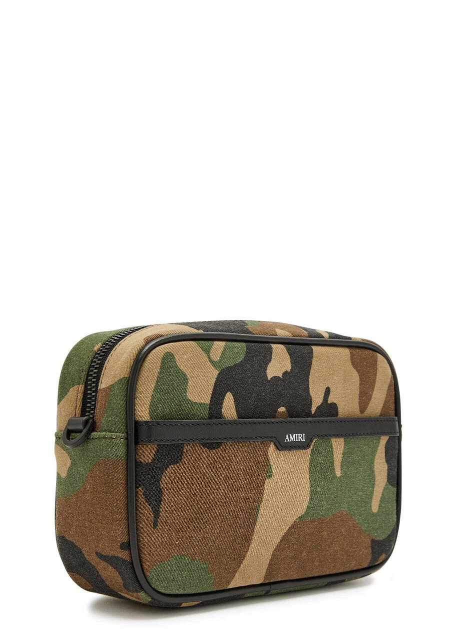 Amiri MA Camouflage Twill Camera Cross-body bag - Olive - One Size