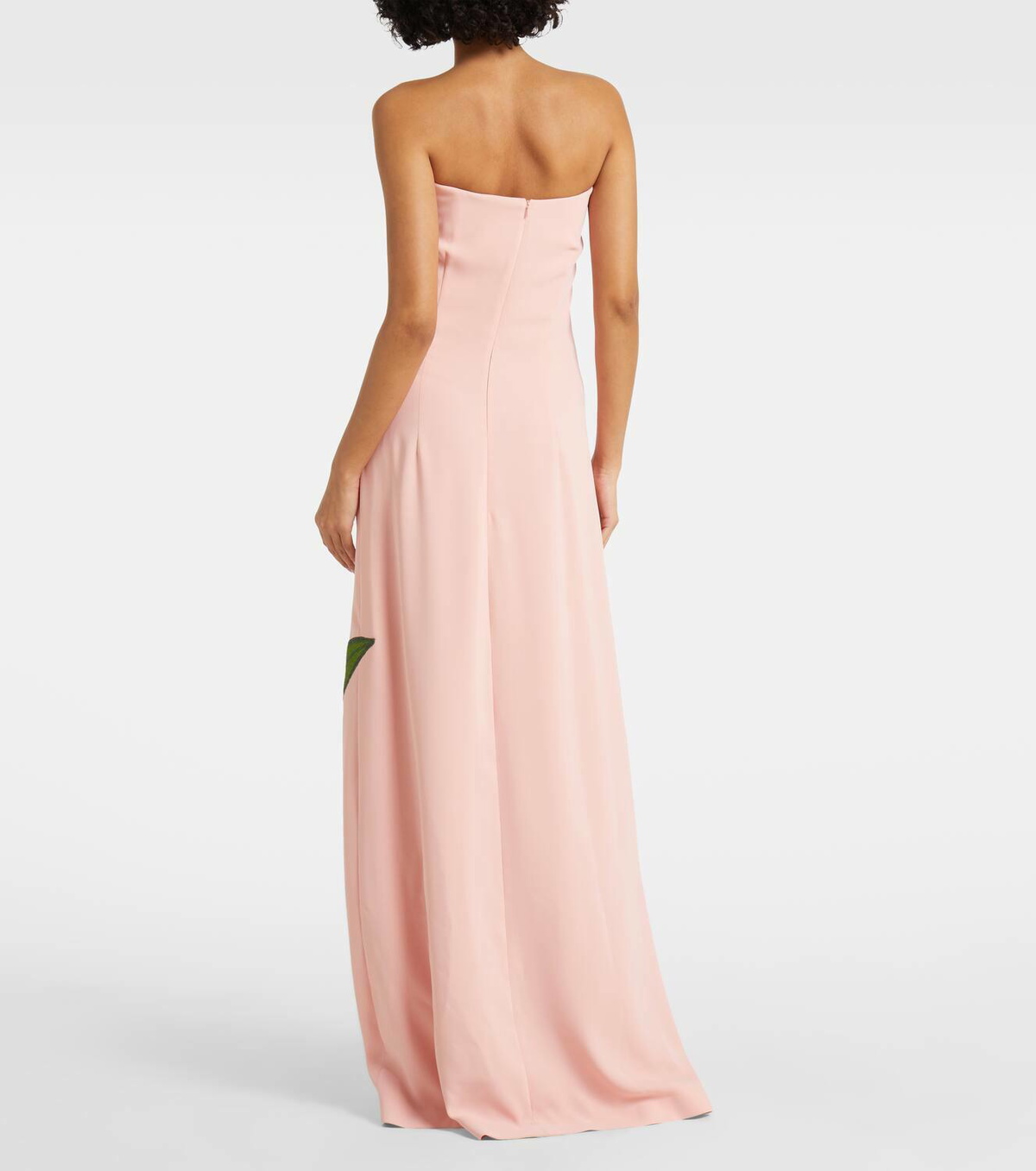Costarellos Margita floral crêpe corset gown