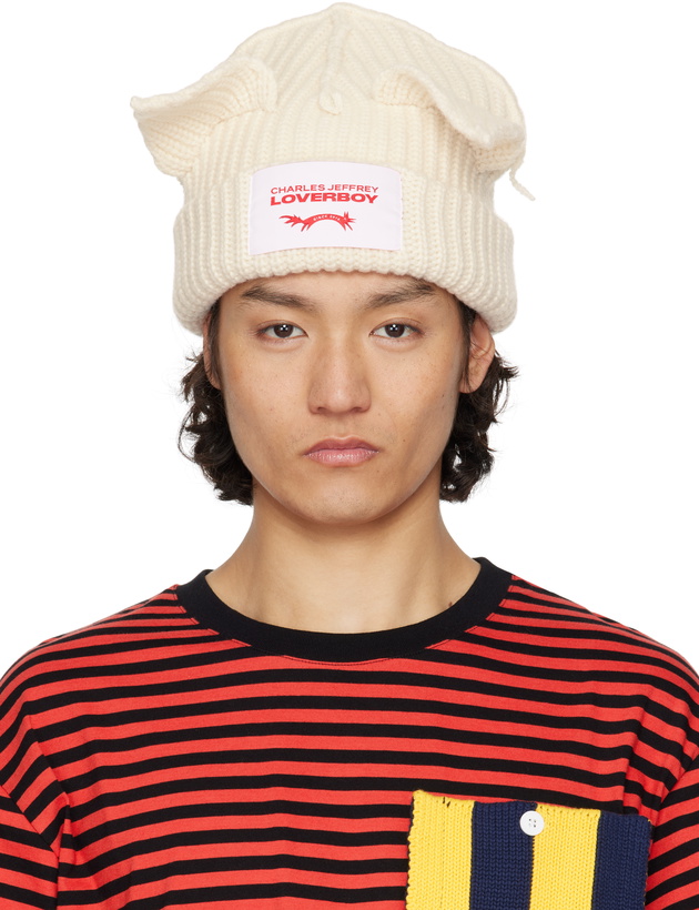 Photo: Charles Jeffrey LOVERBOY White Chunky Ears Beanie
