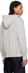 Comme des Garçons Play Gray Invader Edition Heart Hoodie