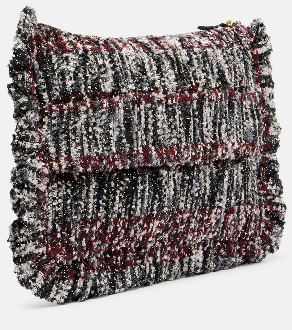 La DoubleJ Small embroidered jacquard pouch