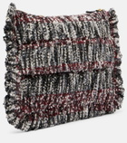 La DoubleJ Small embroidered jacquard pouch