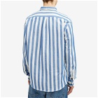 Foret Men's Life Stripe Shirt in Blue/Cloud