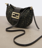Fendi Croissant FF Zucca shoulder bag
