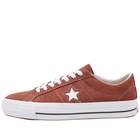 Converse Men's One Star Pro Sneakers in Red Oak/White/Black