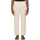 HOMME PLISSÉ ISSEY MIYAKE Beige Monthly Colors March Trousers