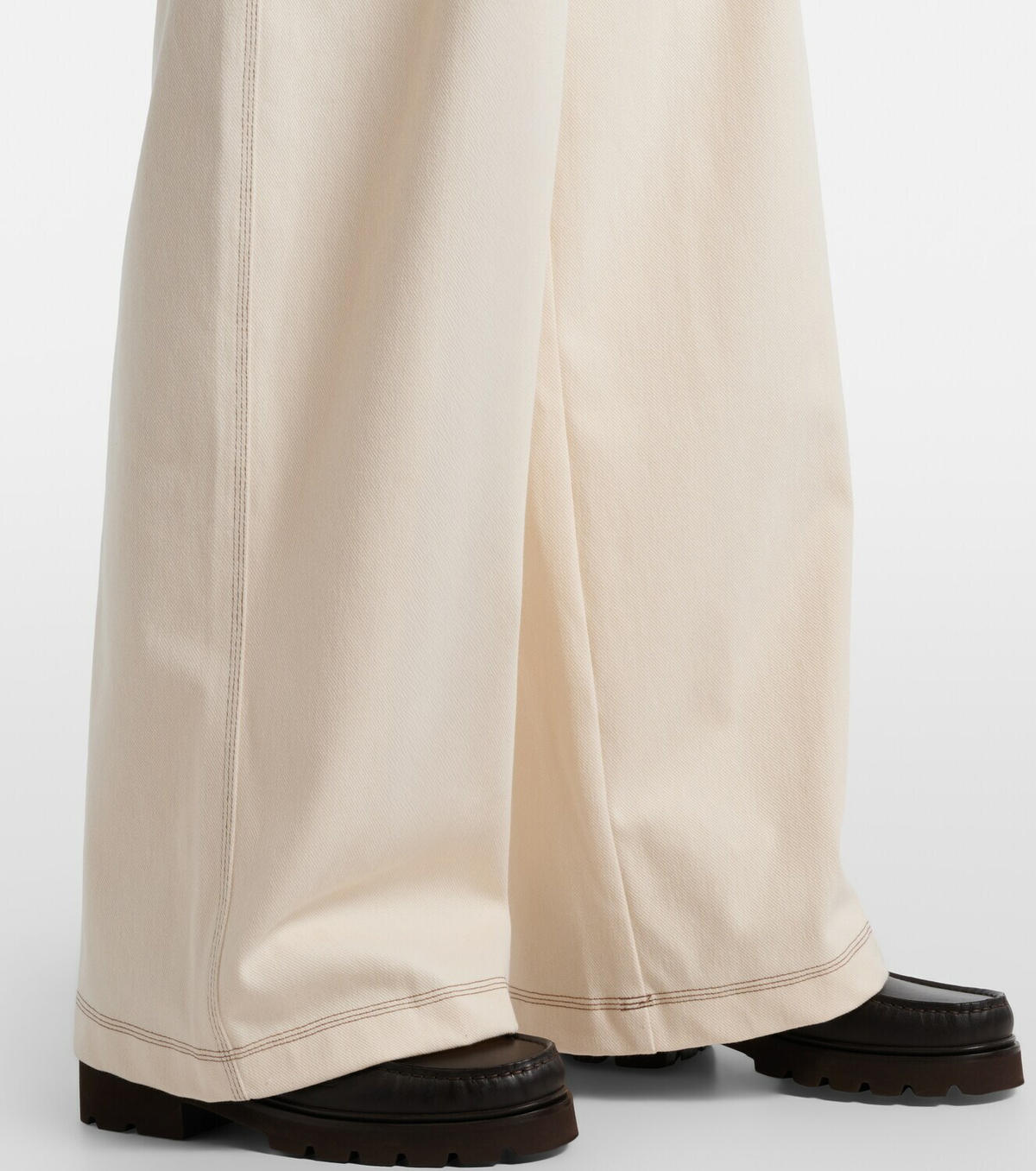 Max Mara Pleated wide-leg jeans