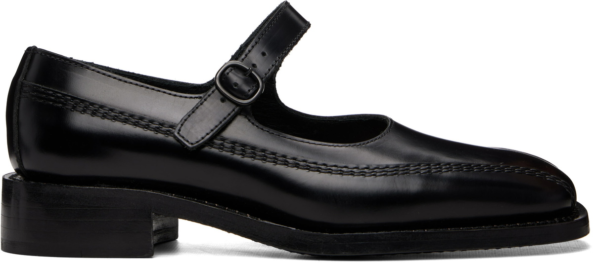 HEREU Black Sio Polished Loafers