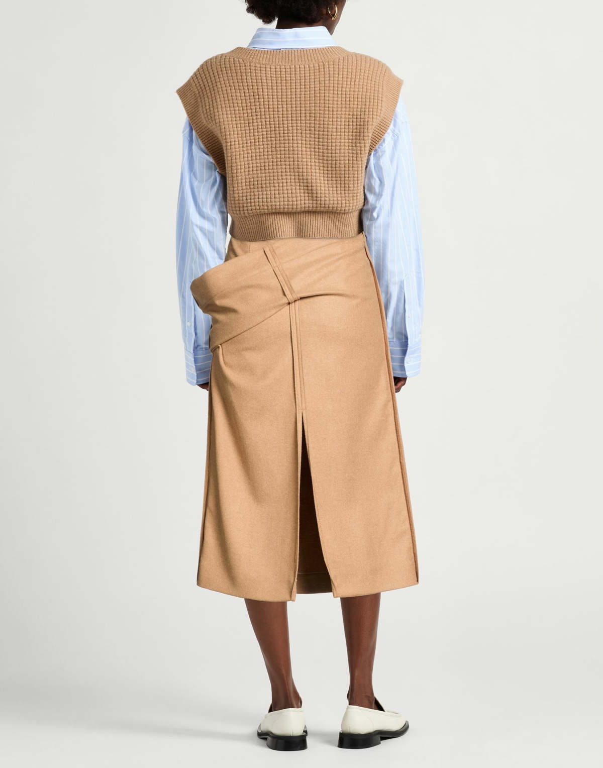 The Garment Womens Midi skirt in Camel