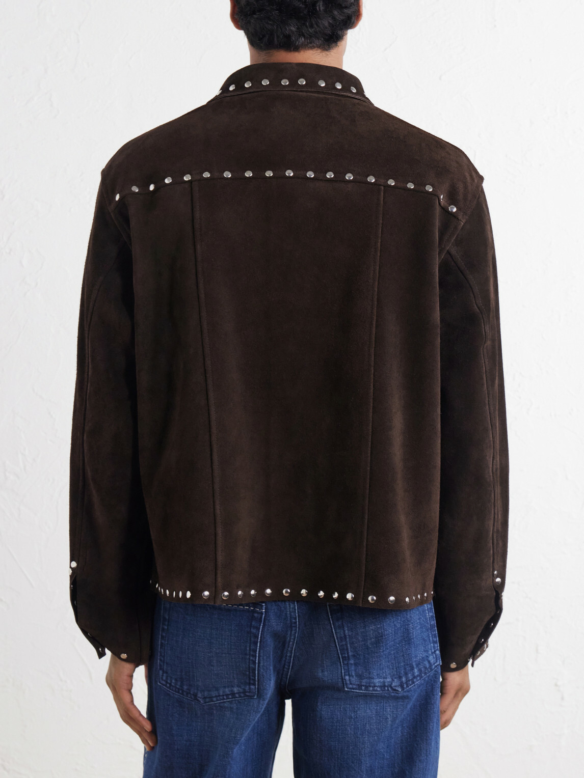 BODE - Studded Suede Jacket - Brown