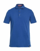 Drumohr Mens Polo shirt Bright in Blue