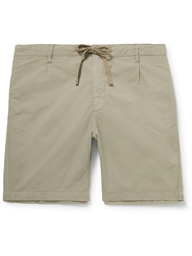Photo: Hartford - Tank Straight-Leg Cotton Drawstring Shorts - Neutrals