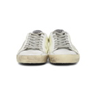 Golden Goose Yellow and White Superstar Sneakers