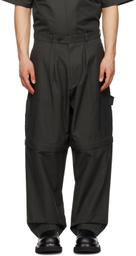 Lownn Gray Plain Carpenter Trousers