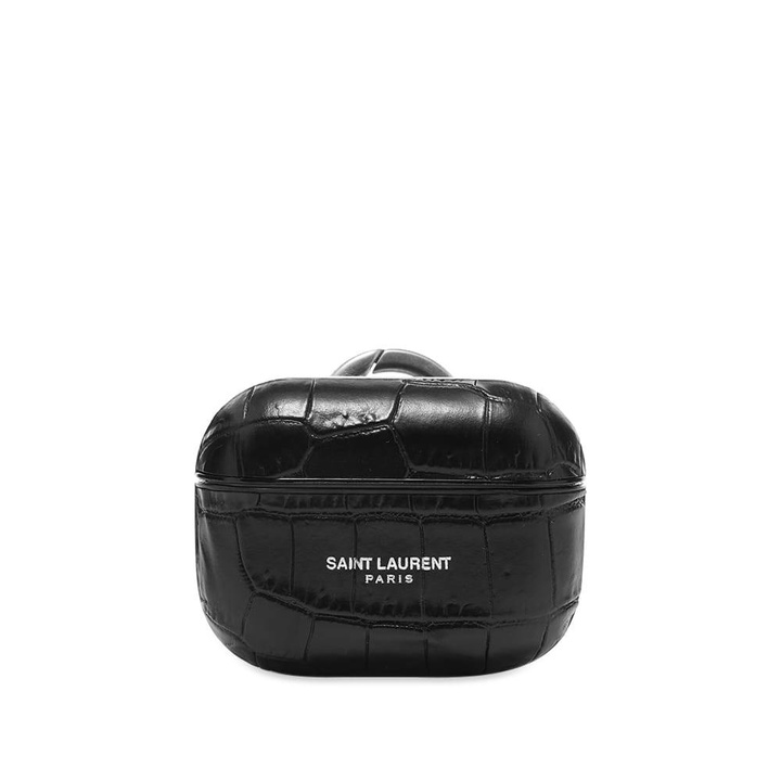 Photo: Saint Laurent Logo Airpod Pro Case With Strap