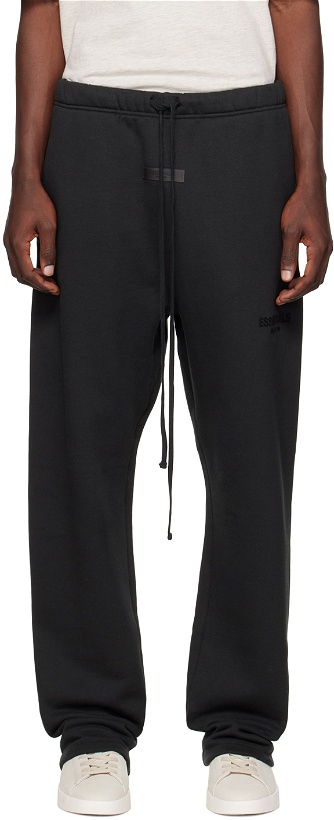 Photo: Fear of God ESSENTIALS Black Relaxed Lounge Pants