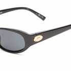 Le Specs Women's Popalicious Sunglasses in Black/Smoke Grad 