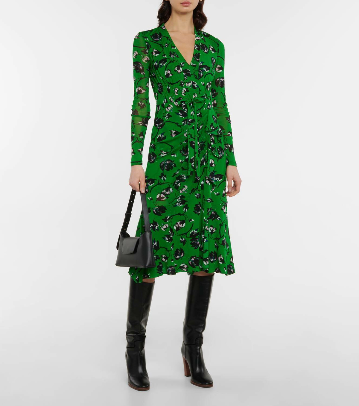 Diane von Furstenberg Crystal printed midi dress
