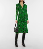 Diane von Furstenberg Crystal printed midi dress