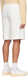 Jil Sander White Drawstring Shorts