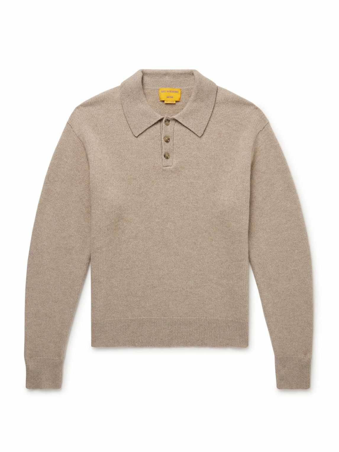 Guest In Residence - Allday Cashmere Polo Shirt - Neutrals
