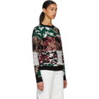 Gosha Rubchinskiy Red Camo Jacquard Knit Sweater