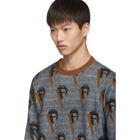 Undercover Grey Valentino Edition Printed Sweatshirt