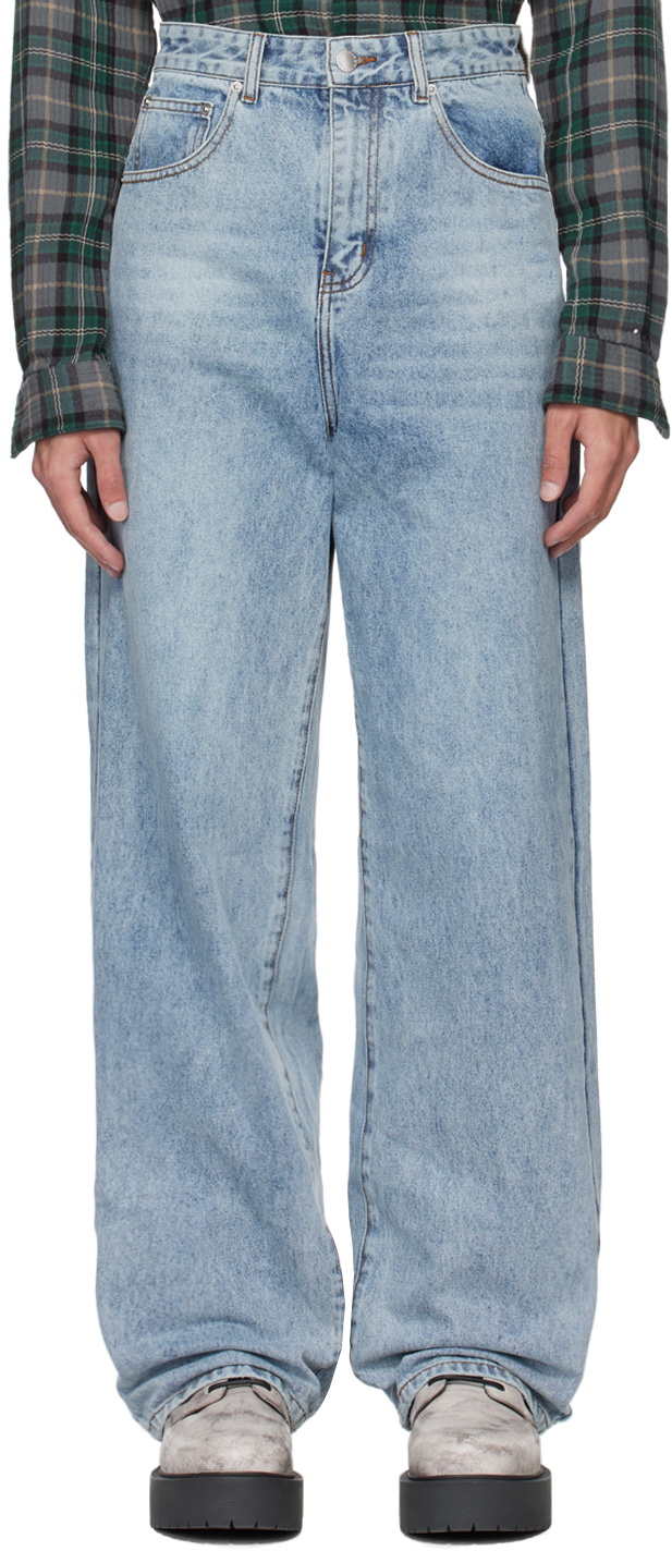 Stolen Girlfriends Club Blue 'Dust And Grit' Jeans