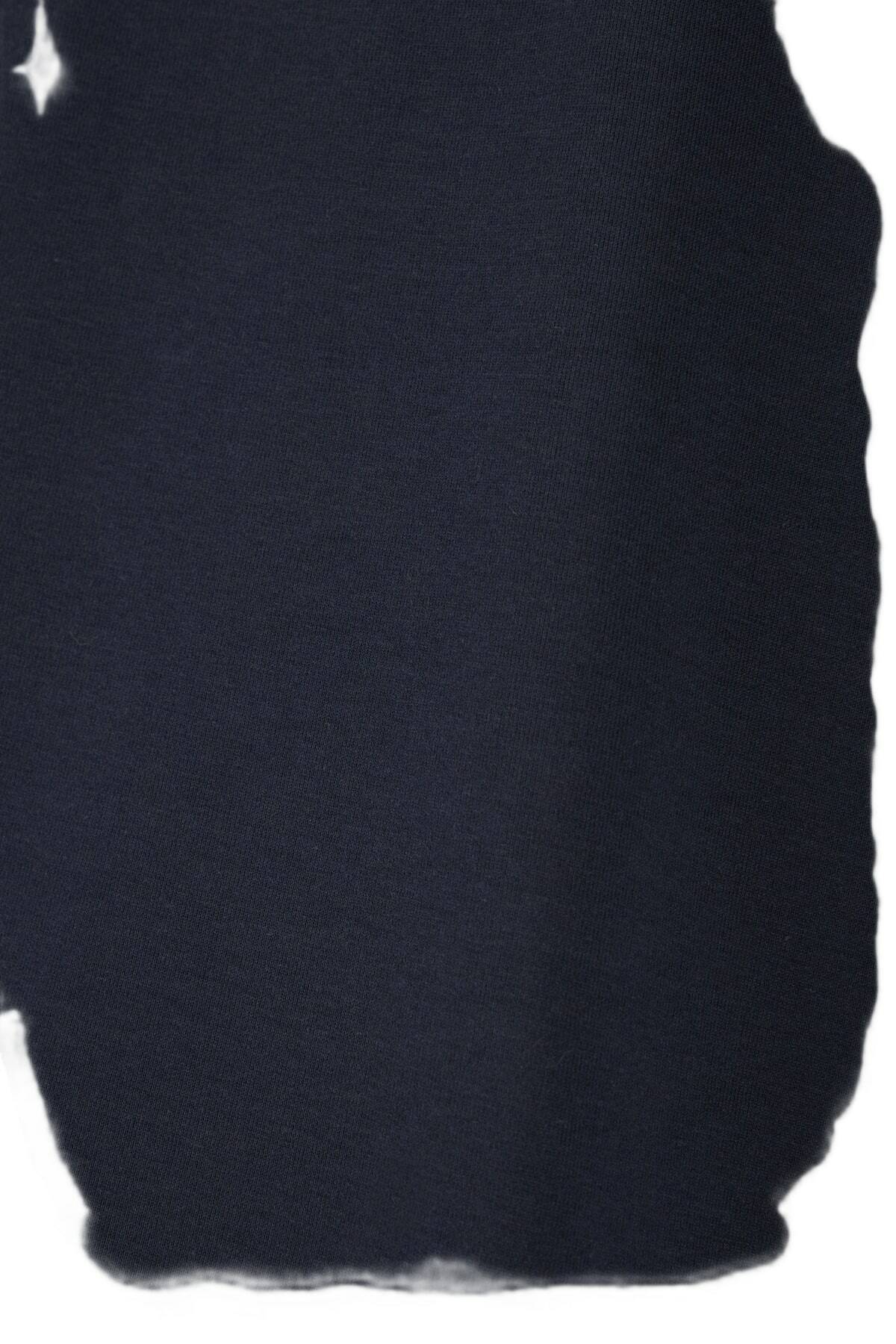 Malo Navy Blue Stretch Cotton T-shirt