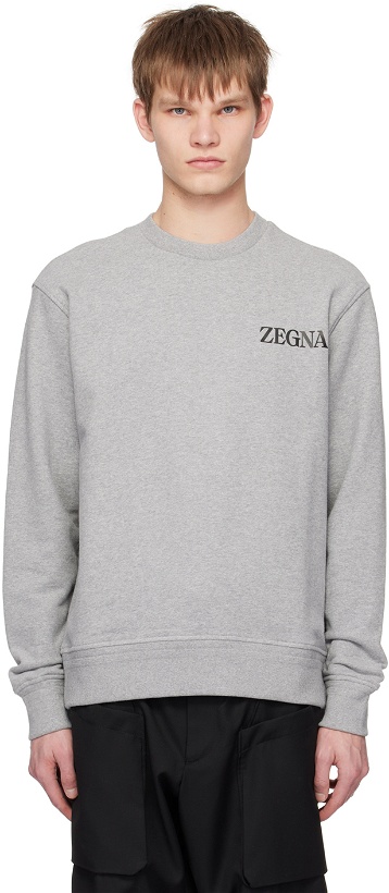 Photo: ZEGNA Gray #UseTheExisting Sweatshirt