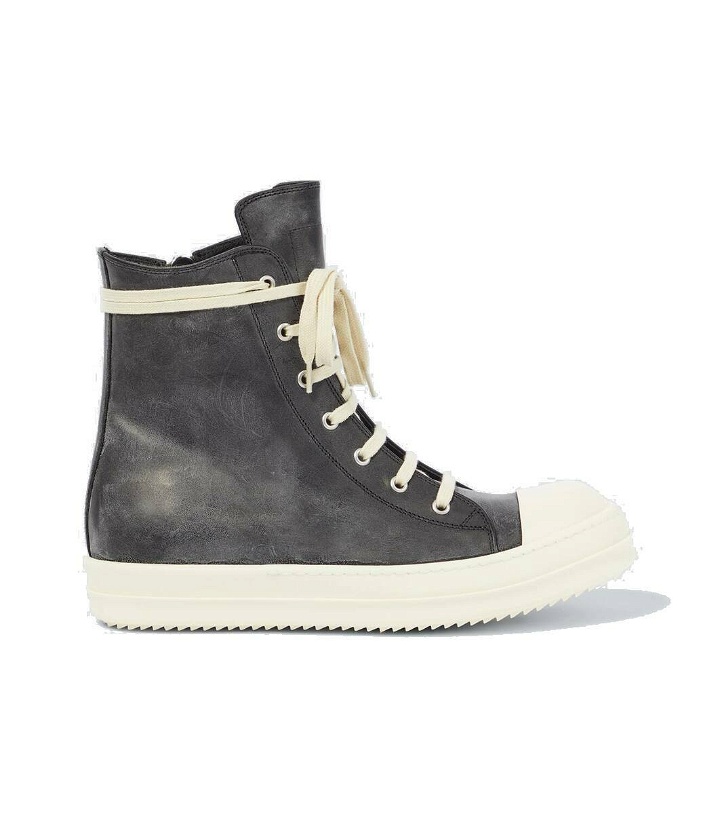 Photo: Rick Owens High-top leather sneakers