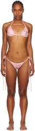 Blumarine Pink Nylon Bikini
