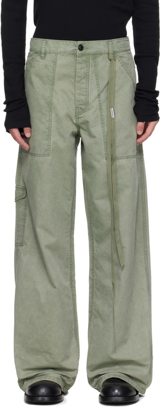 Photo: Ann Demeulemeester Green Monder Workwear Comfort Cargo Pants