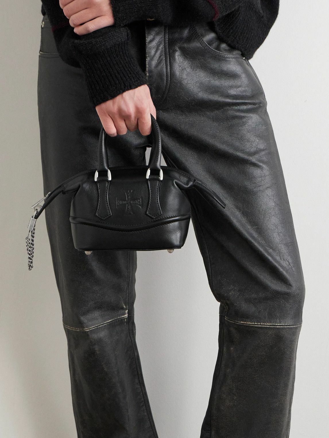 Enfants Riches Déprimés - Mini Logo-Embossed Leather Tote Bag